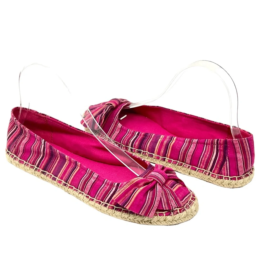 Naturalizer women's Magenta fabric espadrille flats size 8 NWOT